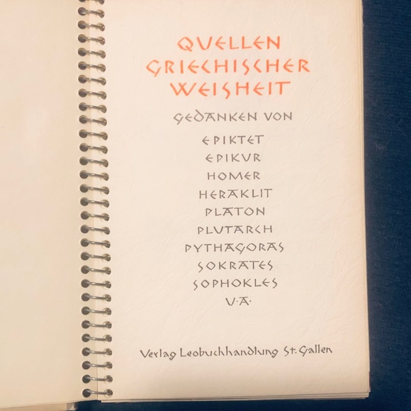 1963 Quellen Griechischer Weisheit mini hardcover - Picture 2 of 11